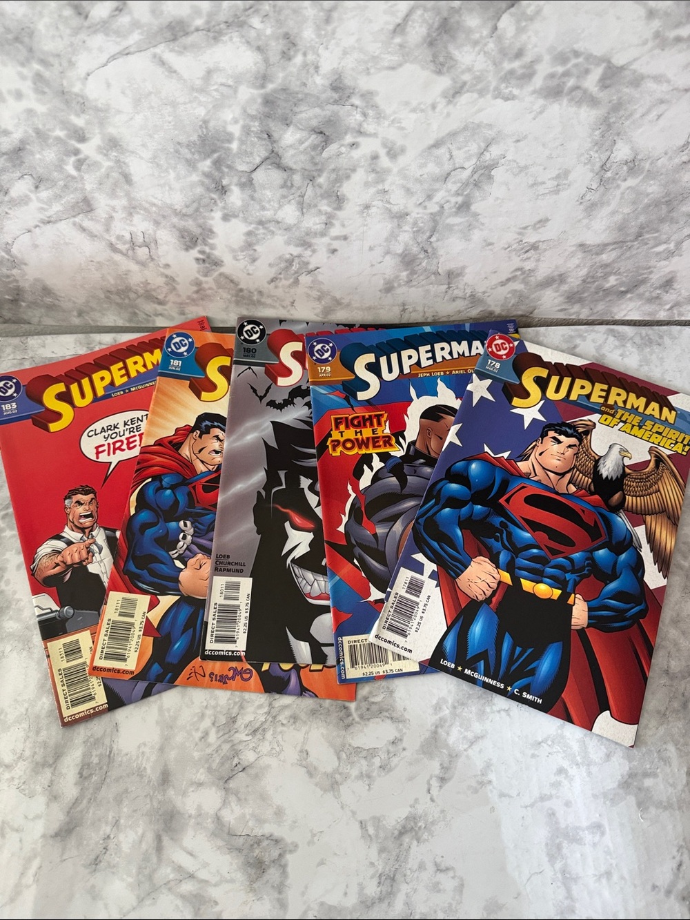 DC Comics Superman Comic Cover Bundle - Blue Red Yellow